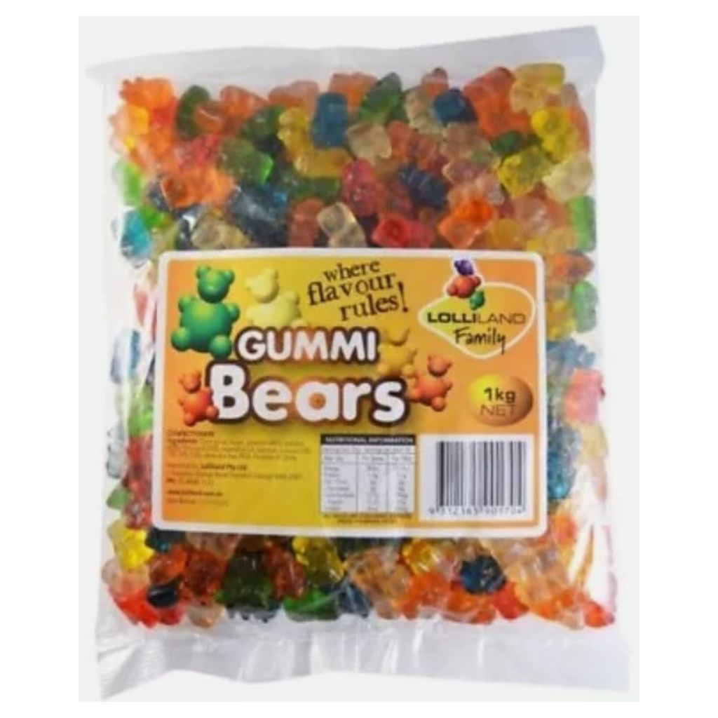 1kg Gummy Bears - Lolliland