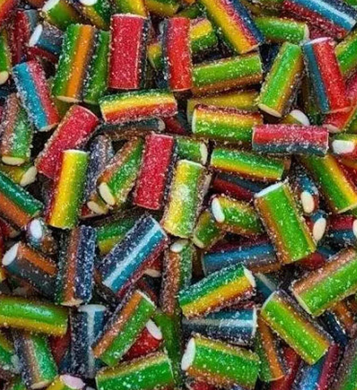 1kg Fizzy Rainbow Pencils | Vidal