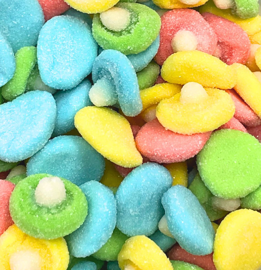 Sour Mushrooms 1kg – Wholesale Bulk Lollies