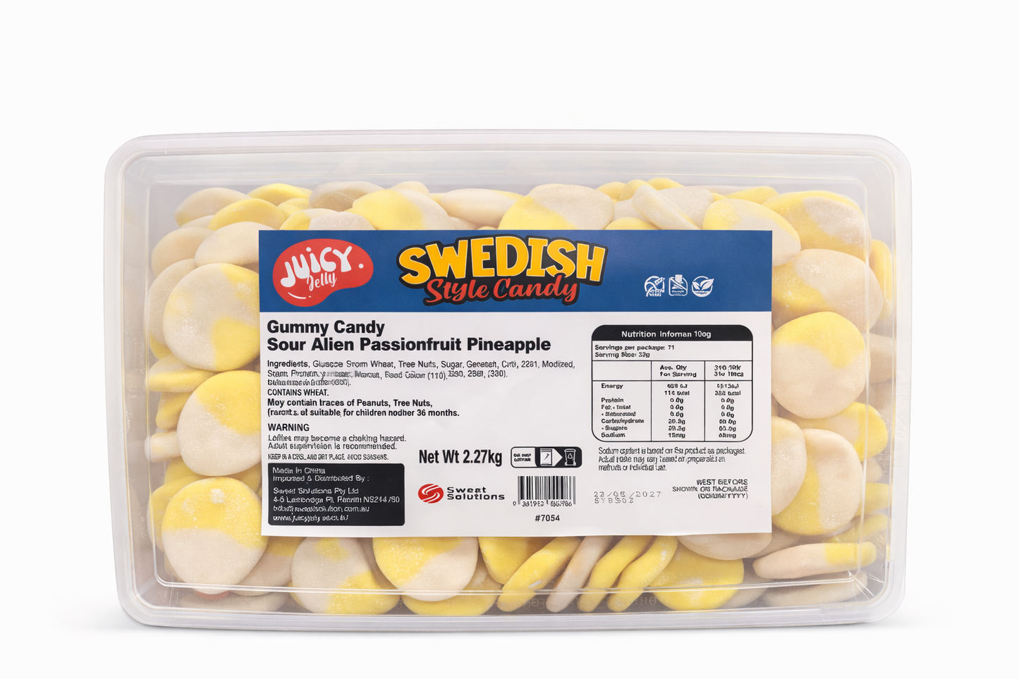 Swedish Style Sour Alien Passionfruit Pineapple 2.27kg