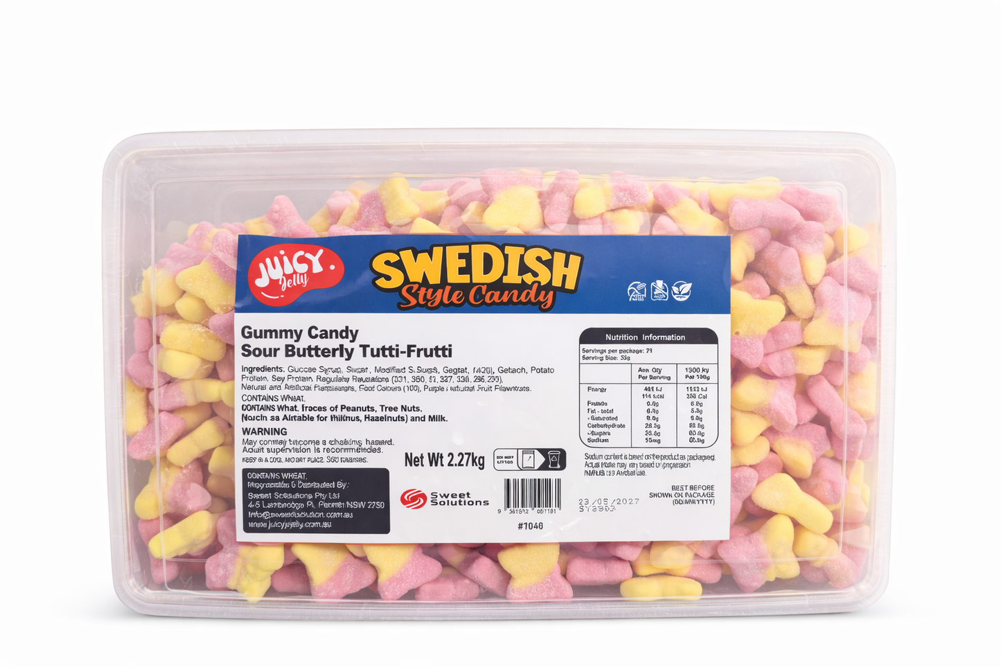 Swedish Style Butterfly 2.27kg – Tutti-Frutti