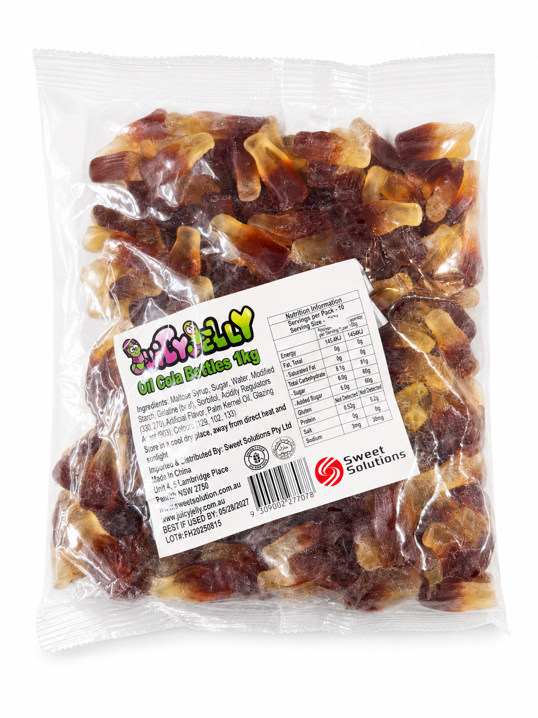Cola Bottles 1kg – Wholesale Bulk Lollies - Juicy Jelly