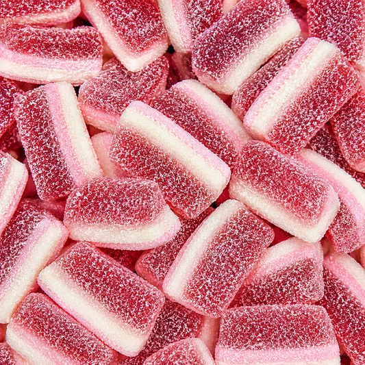 Fizzy Strawberry Slices 3kg  | Vidal Wholesale Lollies