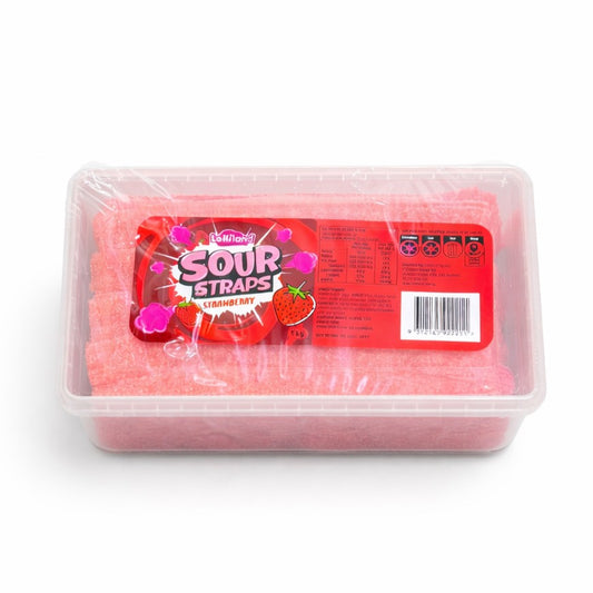 1kg Strawberry Sour Straps - Lolliland