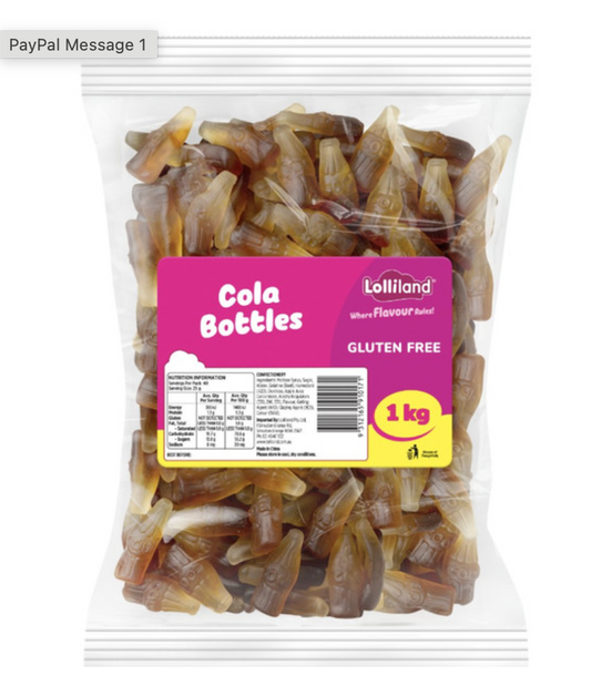 1kg Cola Bottles - Lolliland