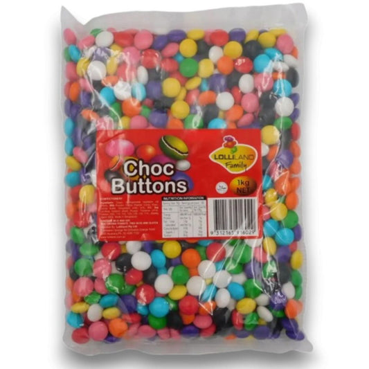 1kg Chocolate Button Mix - Lolliland