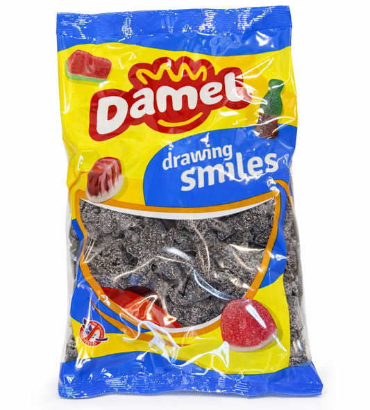 1kg Sugared Black Spiders Damel