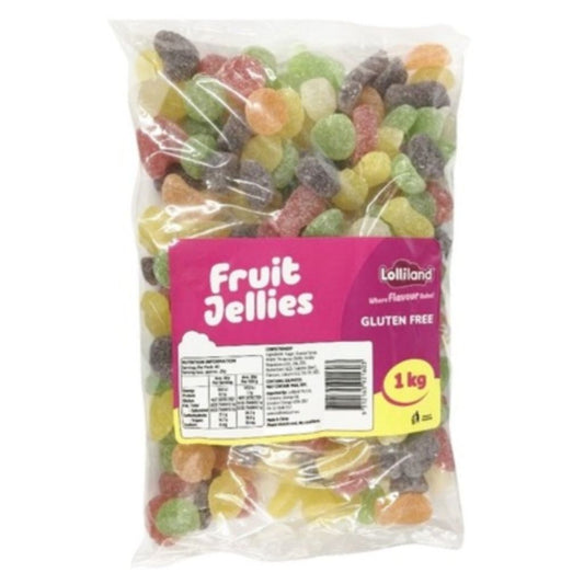 1kg Fizzy Fruit Jellies - Lolliland