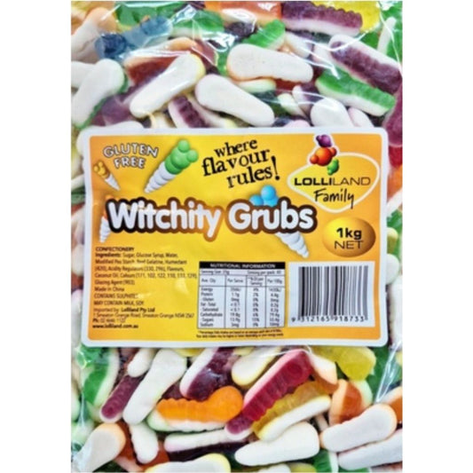 1kg Gummy Witchety Grubs - Lolliland