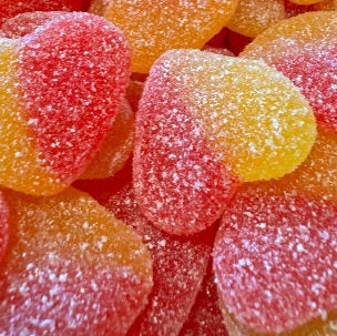 1kg Fizzy Peach Hearts - Lolliland